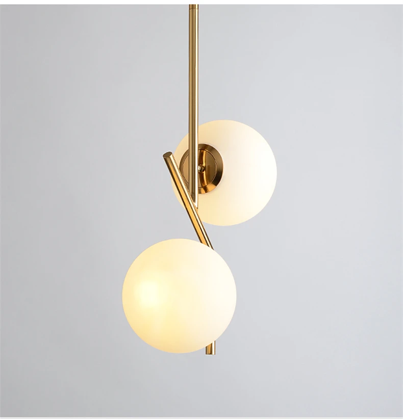 Скандинавский простой 2 светильник, светодиодный подвесной светильник, подвесной светильник для столовой, блестящая пластина, Золотая Подвесная лампа для помещений, подвесной светильник