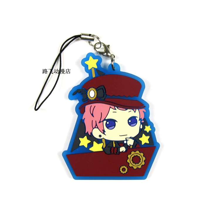 

Action Figure Anime Rubber Keychain Pendant Ensemble Stars Akehoshi Subaru Hidaka Hokuto Yuuki Makoto Isara Mao Fushimi Yuzuru