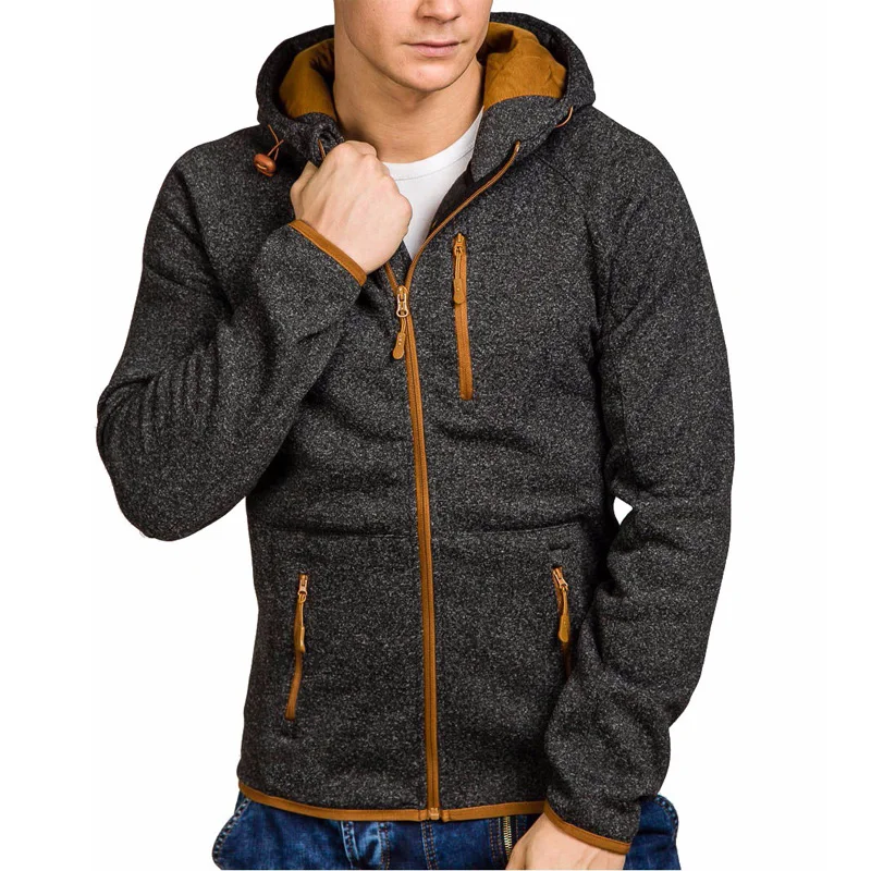 

ZOGAA Men Casual Hoodies Jackets Men Long Sleeve Hoodies Men Zipper Hooded Sweatshirt Jacket Hip Hop Sportswear Hoodie 2019 New