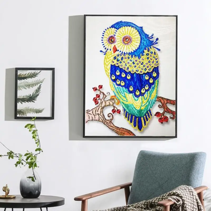 

5D DIY Part Drill Round Rhinestones Special Shaped Diamond Painting Bird Mosaic Handmade Cross Stitch Diamond Embroidery Kit