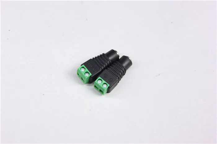 

10pcs/lot Led Strip Connector, DC 12V power adapter to led single color strip Female Connector wire Rohs one year warranty