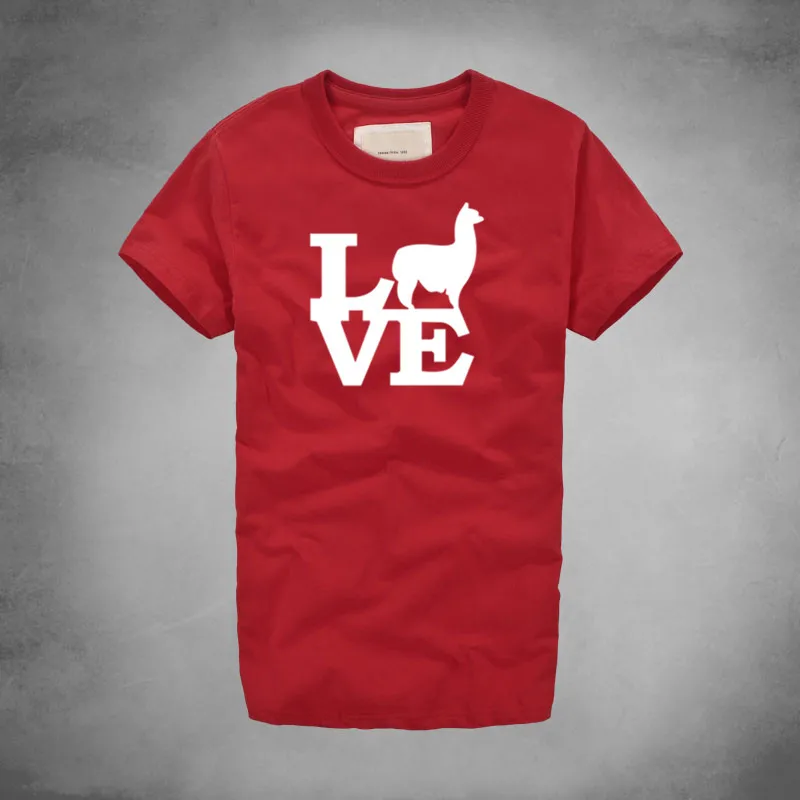 Male T Brand Couple ... T Llama shirt Love 1 Brazil Printing