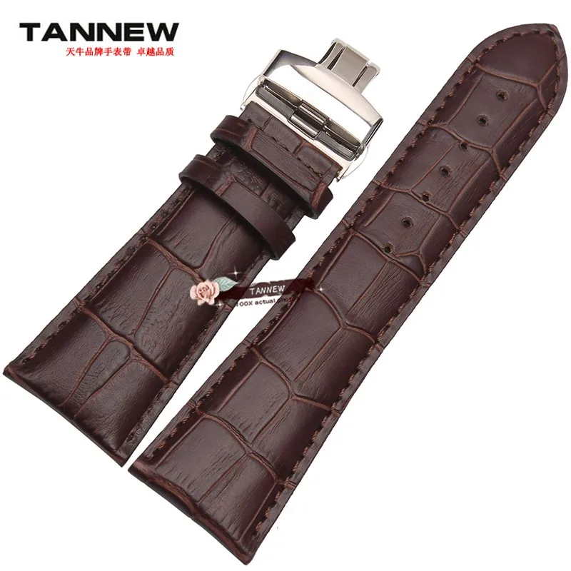 22 мм 23 мм 26 мм 28 мм черный или коричневый Мужская Последние высококачественный кожаный ремешок с браслетом