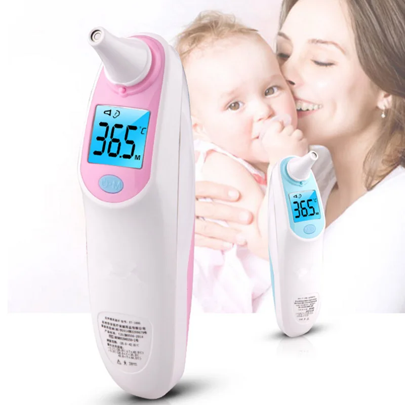 Baby Ear Thermometer LCD Digital Infrared Thermometer Laser Body