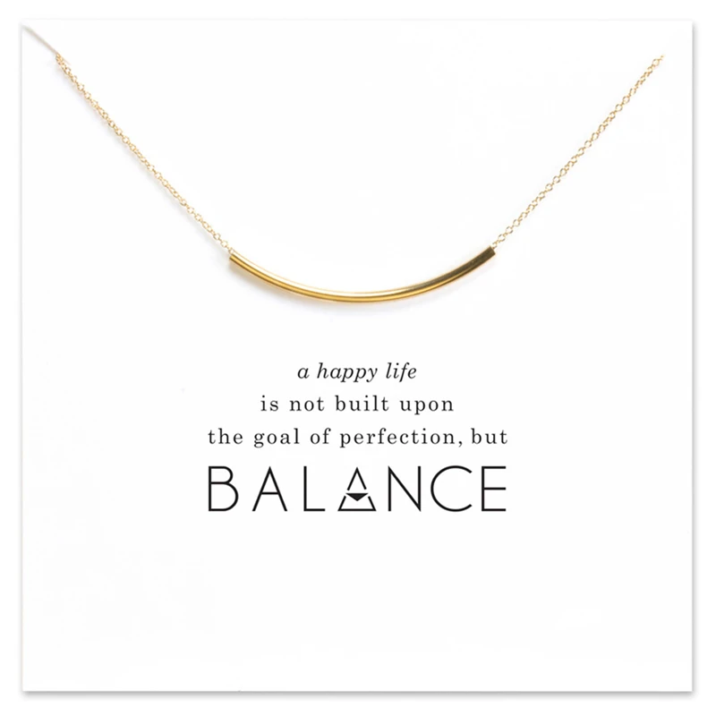 alloy pipe necklace