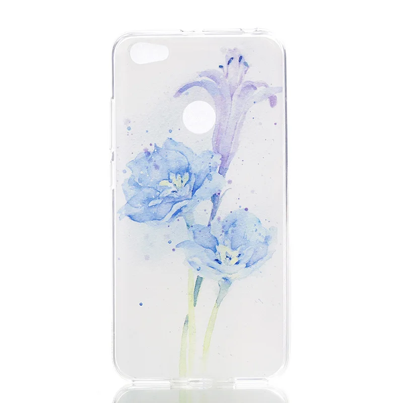 Cute Cat Fashion Flora For Xiaomi Redmi 4 Cases Transparent Silicon TPU Phone Note 5A |