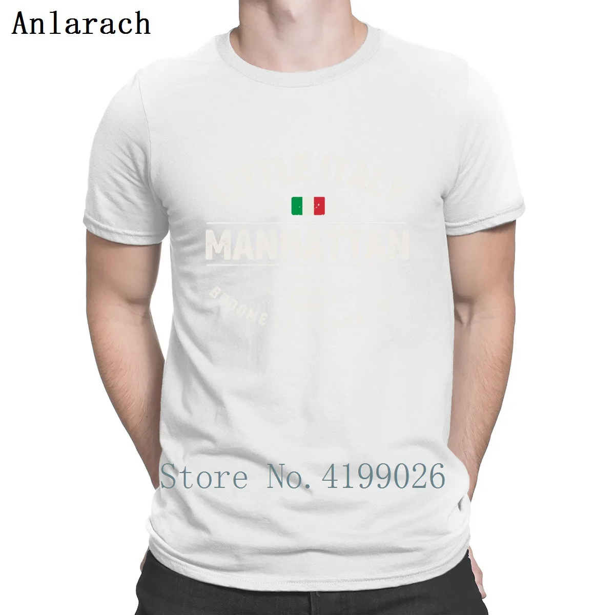 Manhattan Little Italy Ny футболка на заказ Мужская модная в стиле хип хоп Удобная с надписью