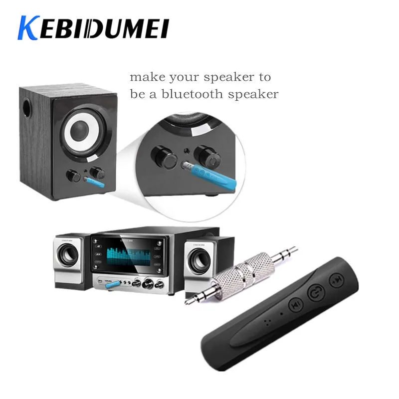 Беспроводной автомобильный Bluetooth-адаптер Kebidumei для громкой связи 3 5 мм |