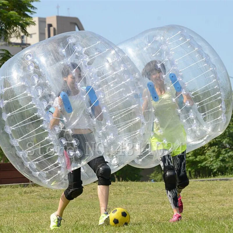 Бесплатная доставка бампер мяч 5 футов Dia Bubble футбол 0 8 мм ПВХ прозрачный материал