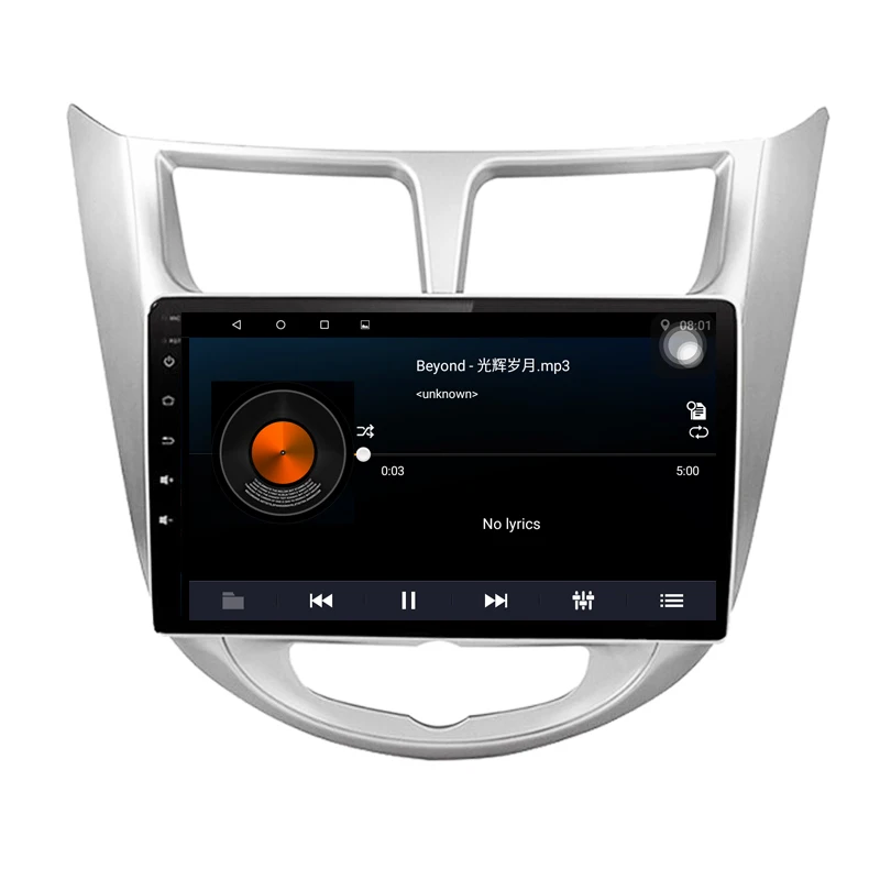 10 1 дюймов Автомобильный GPS для Hyundai Verna Solaris Accent Quad core Android 9 автомобильное радио с 1G