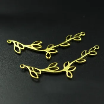 

Twig Branch Leaf Link Chandelier Connectors Charms Pendants Die Casting Findings DIY Necklace Jewelry Making