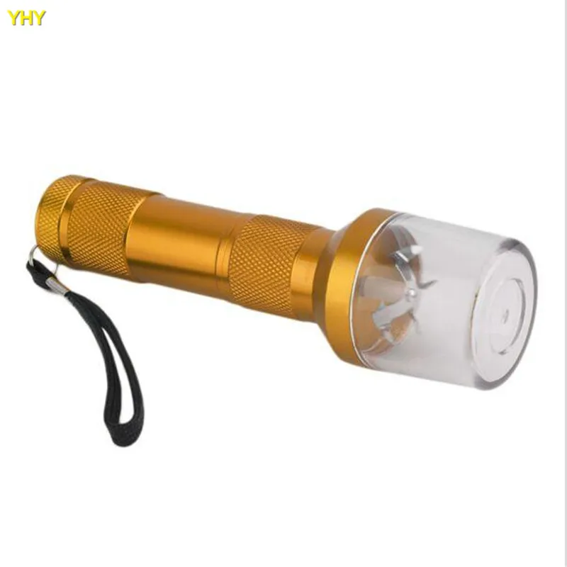 Electric Grinder Crusher Herb Tobacco Spice Smoke smoking metal pipe vaporizer click n vape Quickly Aluminum 14.5cm herb grinder04