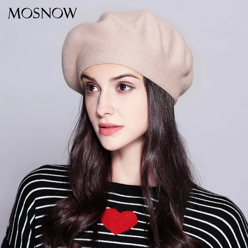 Hat Female Autumn 100 Wool Beret Warm Girl Berets Women Beret Female