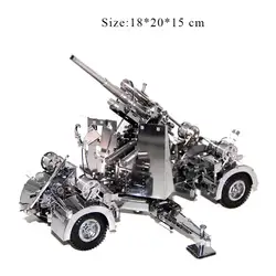 3D металлические Пазлы Модель Германия 88 противовозводной обороны анти танковая арматура головоломки для взрослых детские развивающие