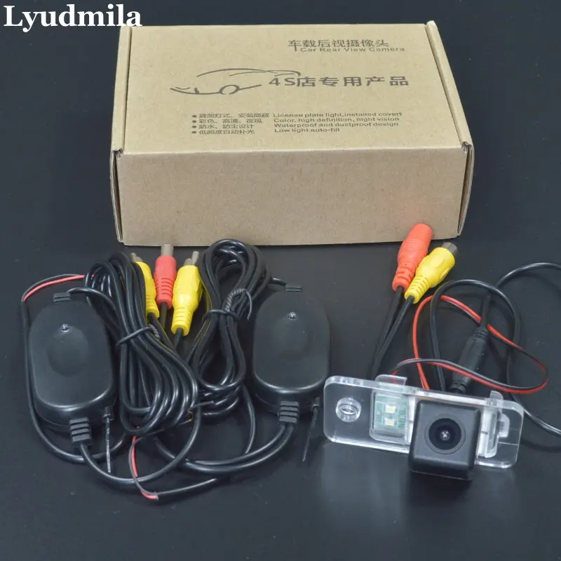 Lyudmila Wireless Camera For Audi A3 S3 8P A4 S4 RS4 B7 8E 8H A6 S6 RS6 C6 4F Q7 SQ7 4L Rear view Camera Back up Reverse Camera