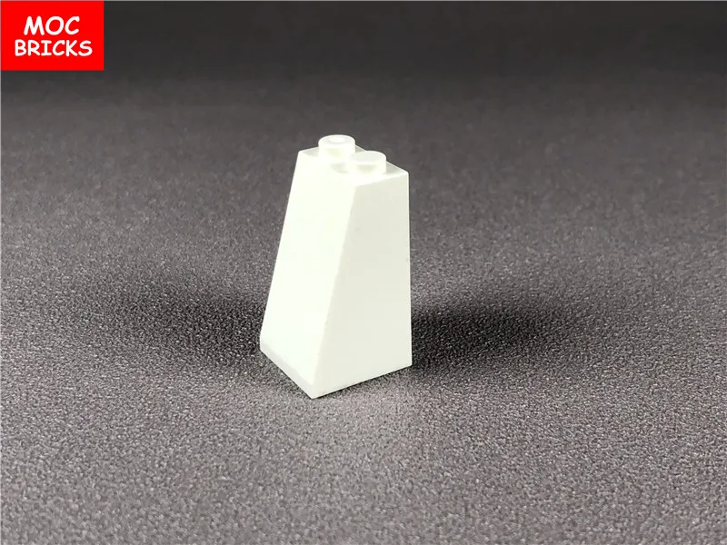 50 шт./лот MOC кирпичи белый наклон 75 2x2x3 неопределенный Тип Гвоздика подходит для 3684