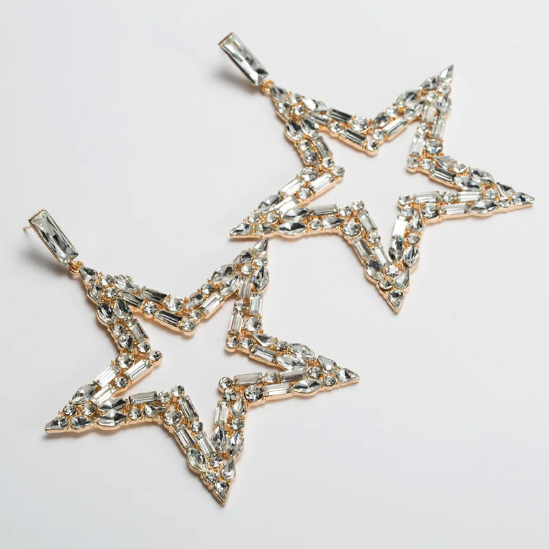 LEADERBEADS 2019 женские роскошные полностью хрустальные висячие серьги с большой