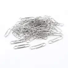 80x Серебряный тон отделка Бумага зажимы для офиса и школы и дома