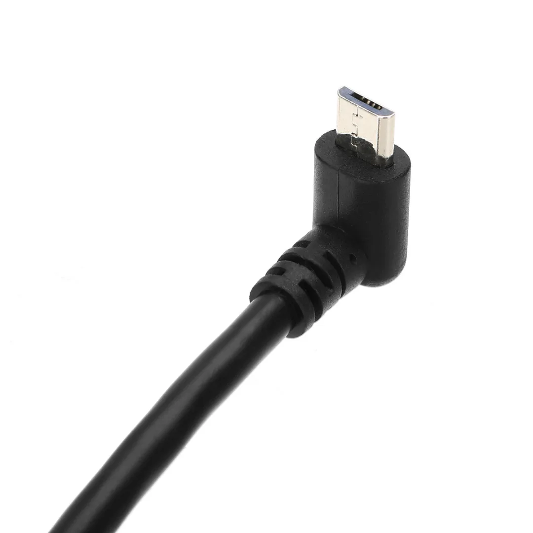 Вверх/вниз/влево/вправо Тип USB кабель для передачи данных разъем провода 30 см USB 2,0 A папа влево вправо 90 градусов Угол Micro Usb кабель Шнур
