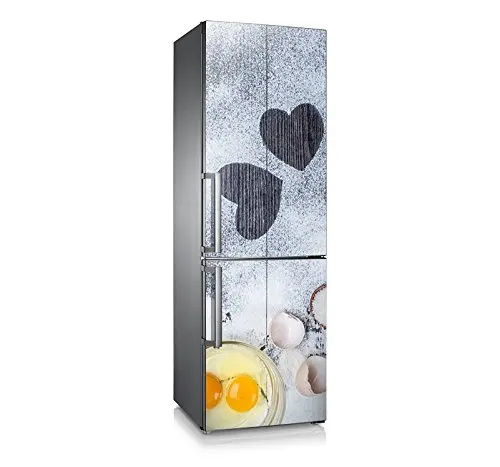 

3D Fridge Sticker Love Sign On Table Refrigerator Dishwasher Door Cover Kitchen Home Decoration Accessories Modern Wall Stickers