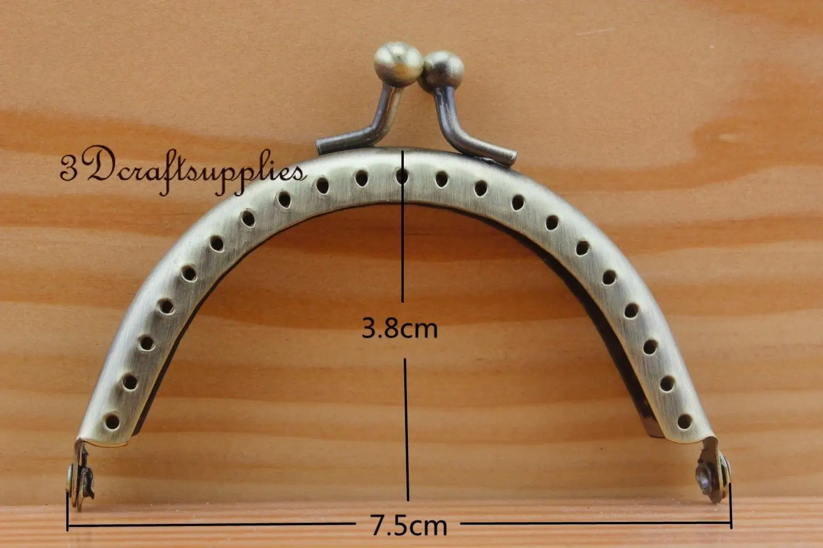 Шитье сумка Кошелек Рамка Металлическая 3 дюйма x 1 1/2 анти бронза A46|purse frame|bag purse