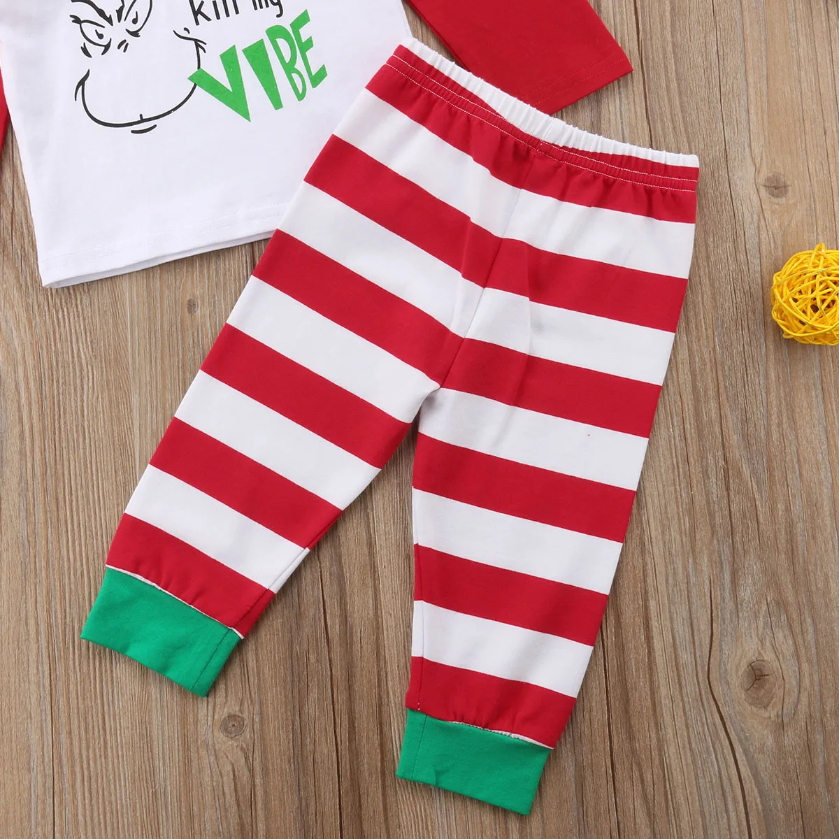 0-24 м Рождественский костюм для детей Рождество новорожденных для маленьких девочек с капюшоном для мальчиков топы в полоску красные штаны милая детская одежда комплект