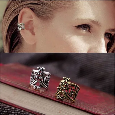 1pc Retro Fashion Hollow U-shaped Ear Bone Folder Without Pierced Ear Clip Earrings Male Ms. Lovers ear clip earrings clip earrings ear clip
