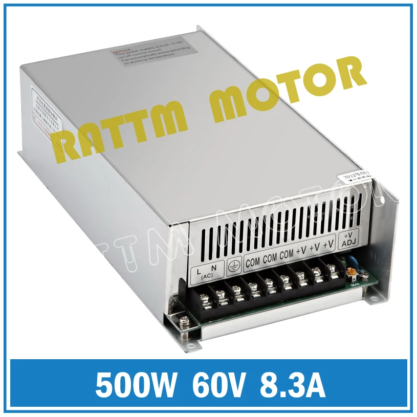 

500W 60V Switch Power supply! AC to DC 60V power Single Output Foaming Mill Cut Laser Engraver Plasma 8.3A