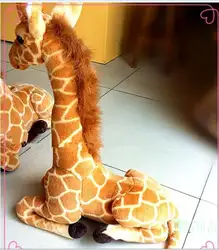 Малый моделирования Жираф игрушки прекрасный сидя жираф кукла подарок О 53 см