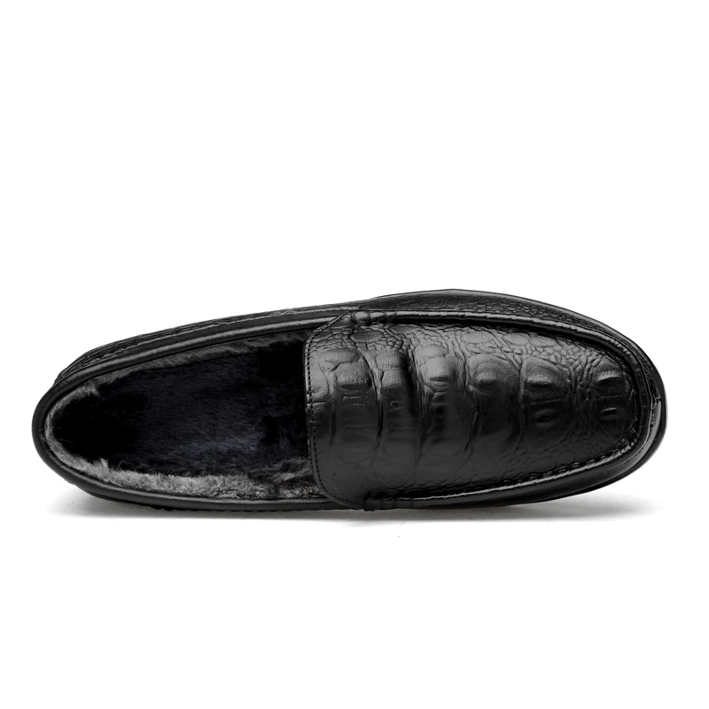 brown La Véritable Mode Chaussures Pour Fur 38 47 Mesh En Mesh brown Casual Black De Main Automne black 2018 Cuir Hommes Mocassins brown À Fur black Plat qfvI4v