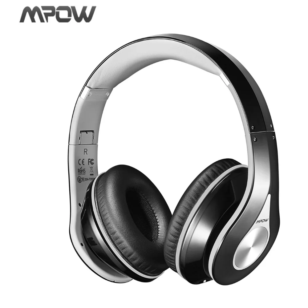 

Original Mpow 059 On-Ear Bluetooth Headphones With Noise Cancelling Stereo Foldable Headband Ergonomic Designed Soft Earmuffs