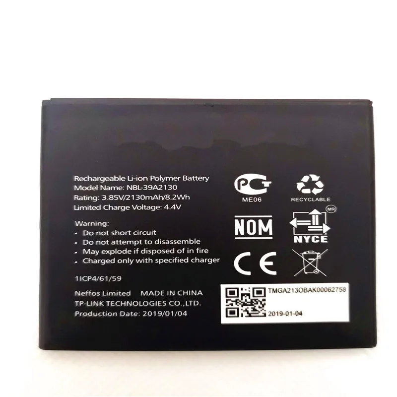 

3.85V 2130mAh NBL-39A2130 For TP-Link Neffos Y5 / TP802A Battery with phone stander for gift