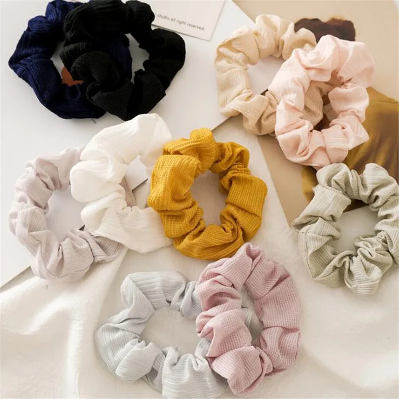 Candy Pink Scrunchie Hair Elastic Band Bobble Ladies Girls