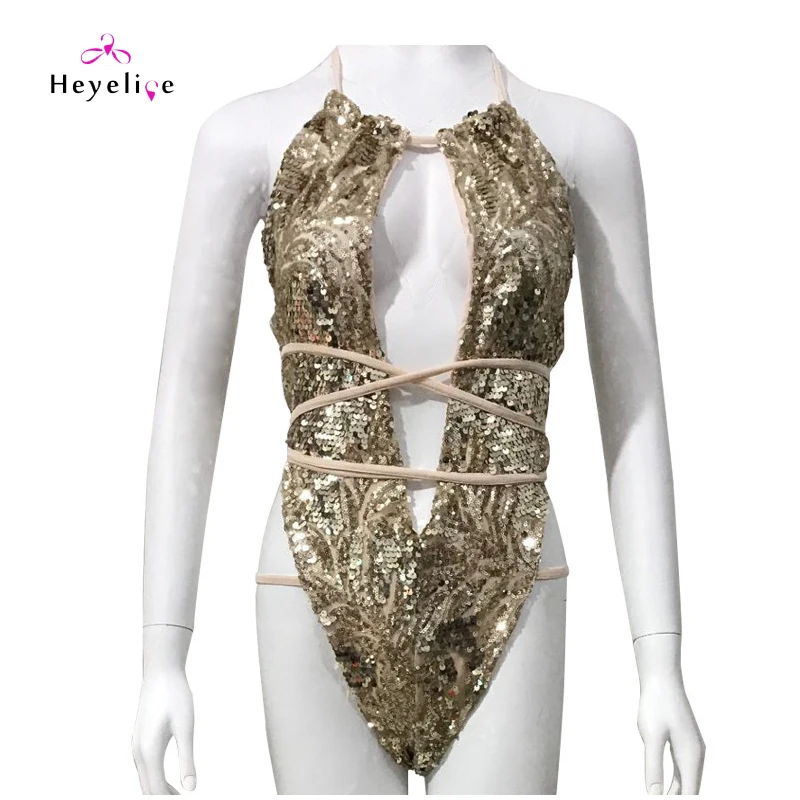 glittered bathing suit