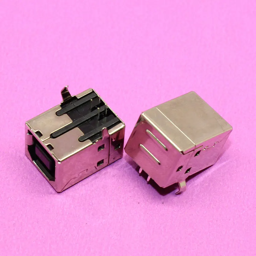 

YuXi 1X Type B 4 Pin USB Connector Printer Socket Female PC Computer PCB Through Right 2