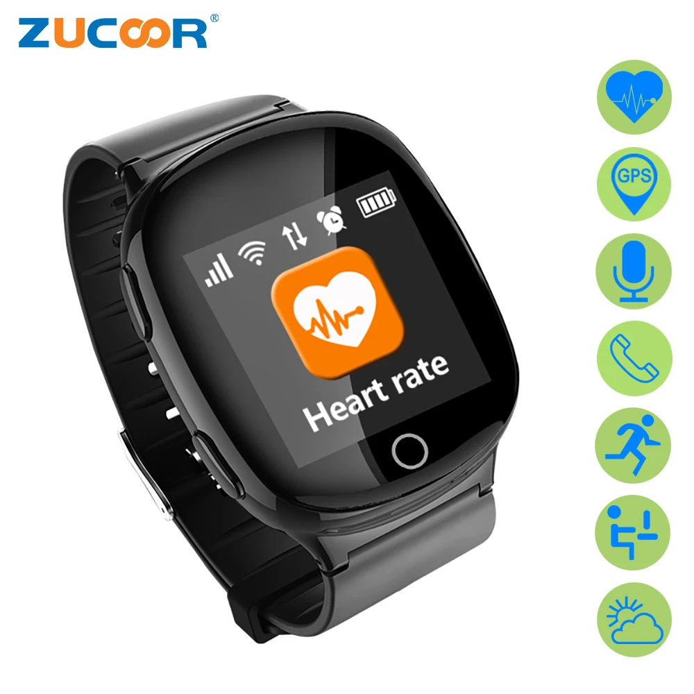 L'anziano smart watch orologio da polso cardiofrequenzimetro per il vecchio  anziani anti perso allarme chiamata sos gps tracker posizione d100 cadere  verso il basso|smart watch wristwatch|smart watchheart rate - AliExpress