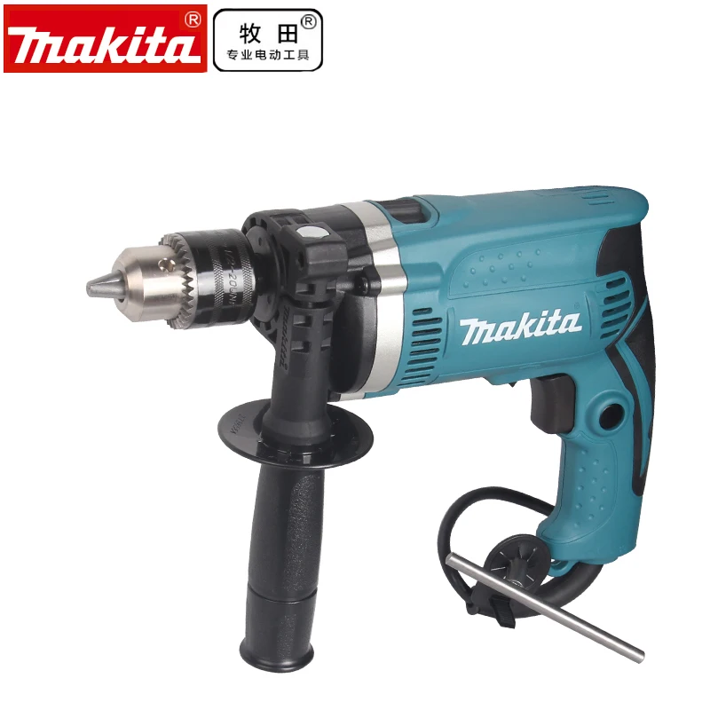 MAKITA HP1630 Многофункциональный Мини электрическая Ударная дрель молоток набор инструментов для того чтобы повернуть небольшой Электрический фонарь