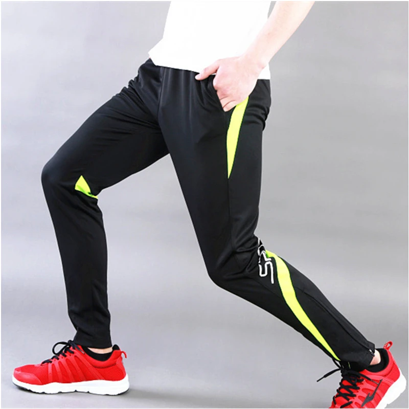 2019 New Arrival Sports Kids Soccer Training Pants Skinny Men Volleyball Trousers Zipper Leg Ropa Running Hombre Red S-4XL | Спорт и