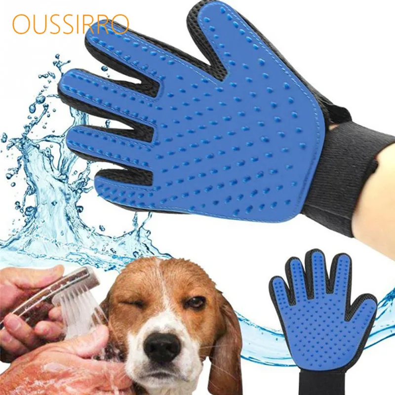 Pet Bath Groom Washing Cleaning Massage Glove for Gentle Efficient Pet