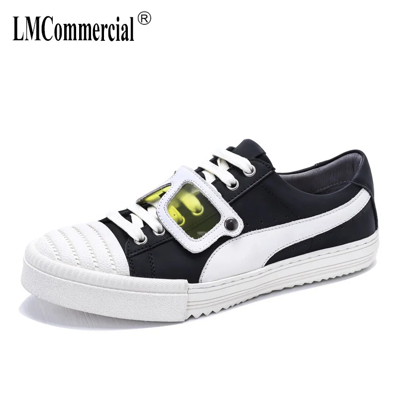 

Cowhide spring summer leisure shoes men Genuine Leather designer sneakers men breathable sneaker fashion boots men casual shoes