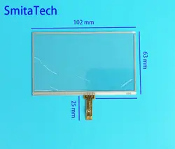 4,3 дюймов совместимость 4 провода резистивный 102 мм * 63 мм 102*63 мм 4302 касания стеклянный панели