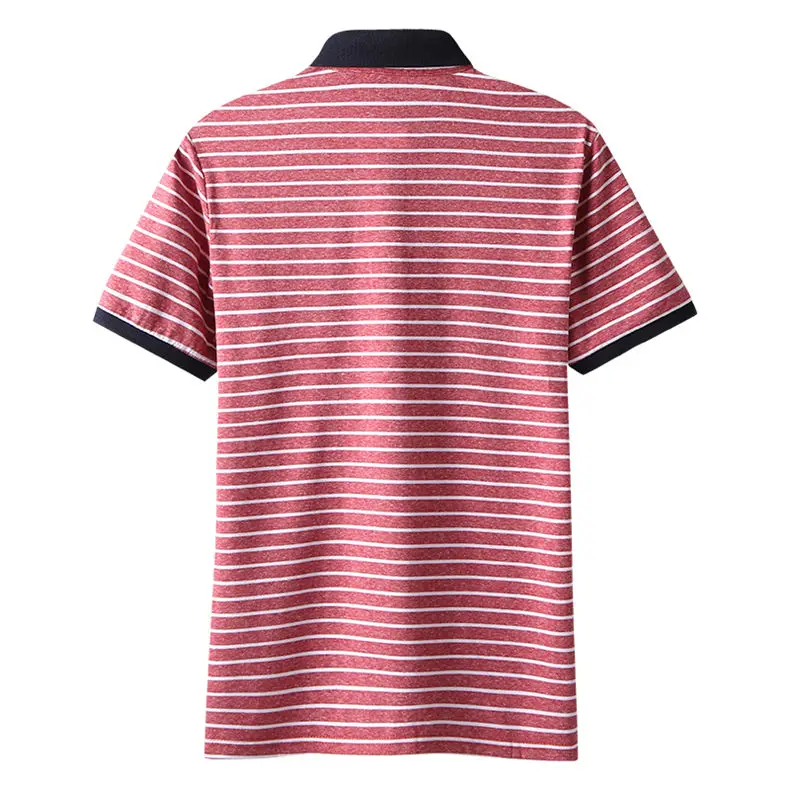 2Color Summer Cotton Polos Men 2019 New Short Sleeve Casual Korean Style Striped Male Polo Shirts Breathable MuLS Brand Clothing 2