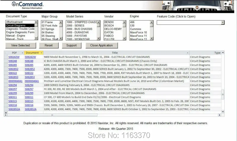 

For International Truck ISIS Navistar OnCommand Service Information 2016