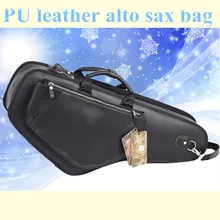 Профессиональный фирменный дизайн Портативный прочный Роскошный pu кожаный альт саксофон сумки Eb sax мягкий чехол рюкзак лямки