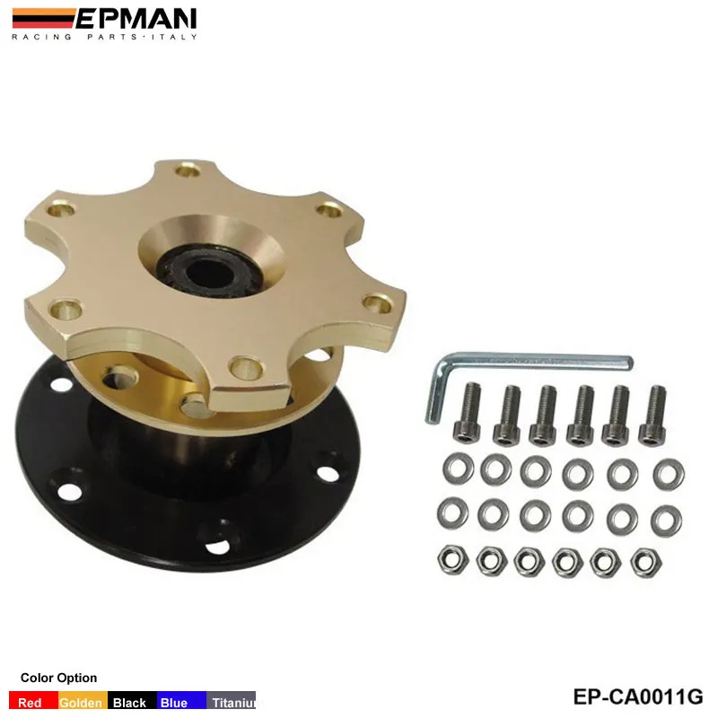 El adaptador de cubo de liberación rápida se adapta al volante del deporte del coche para el asiento 2001-2006 EP-CA0011G