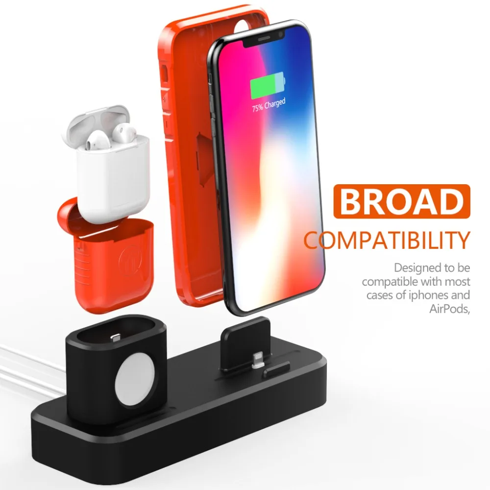 Charging Dock Stand Holder Station for Headphone AirPods IPad Apple Watch i Watch Series 1 2 3 iPhone 10 X 8 7 6 6S Plus