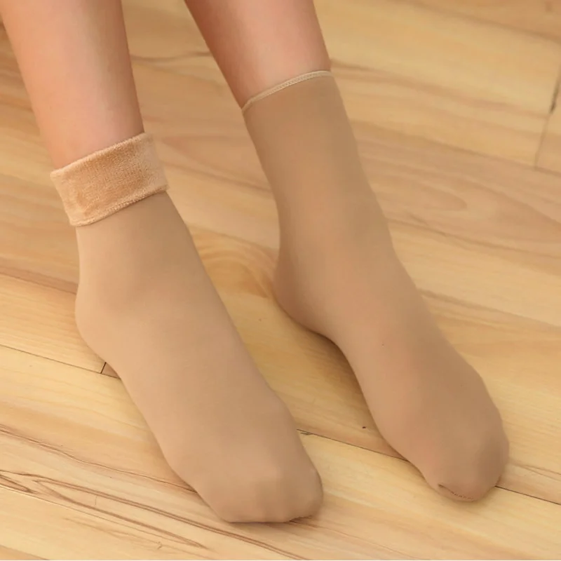 2017 New Fashion Women Autumn Winter Warm Thicken Wool Socks Cotton Snow Boots Velvet Floor Plus Cashmere Casual Long Socks|wool socks|fashion wool