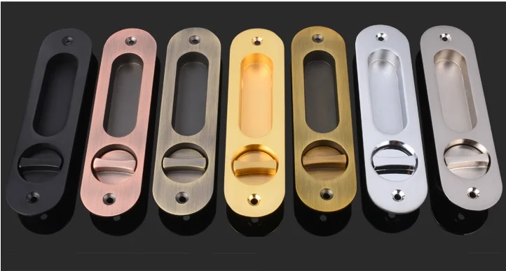 Round Sliding Pocket Door Lock Mortise Lock Set in Privacy Hook Bolt (Door Thick: 35-45mm) Hanging slide wooden door Round Sliding Pocket Door Lock Mortise Lock Set in Privacy Hook Bolt (Door Thick: 35-45mm) Hanging slide wooden door