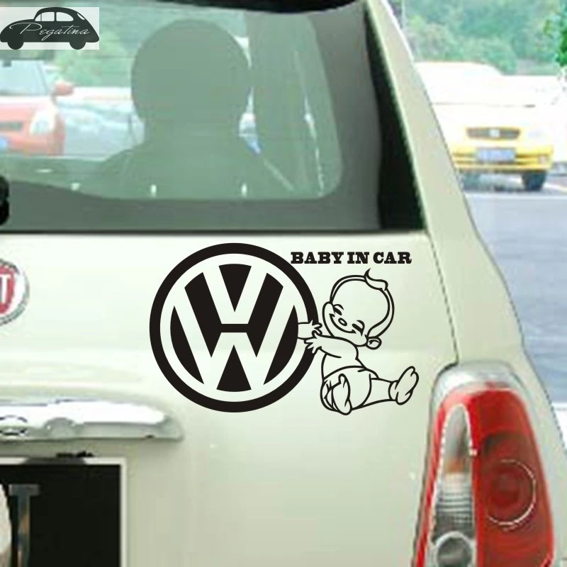Автомобиль VW ребенок в автосервисе стикер автомобиля Наклейка плакаты Виниловые