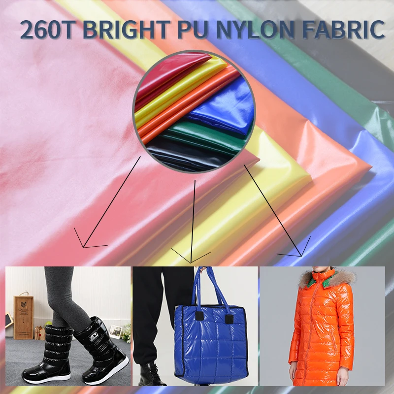 Размер 100 см* 150 см нейлоновая ткань яркое полиуретановое покрытие для изготовления пуховиков/ткань для изготовления стеганых курток/нейлоновая ткань для пуховиков